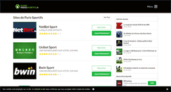 Desktop Screenshot of guideparissportifs.fr
