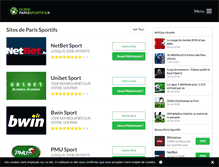 Tablet Screenshot of guideparissportifs.fr